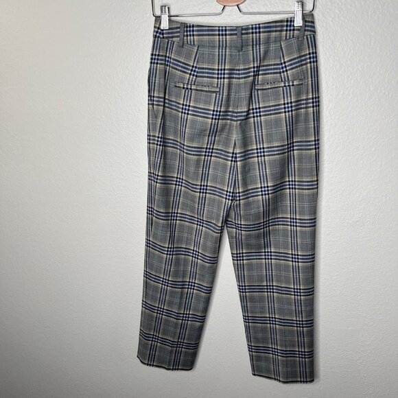 Tibi Womens Taylor Lucas Suiting Academia Plaid Dress Pants Size 2 - Picture 9 of 11